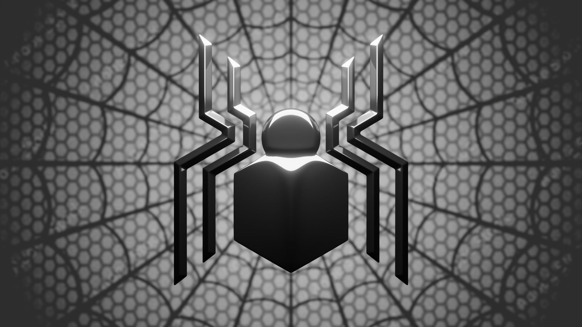 Inspired Spider Emblem - Realistic Superhero 3D Model 3D model_1