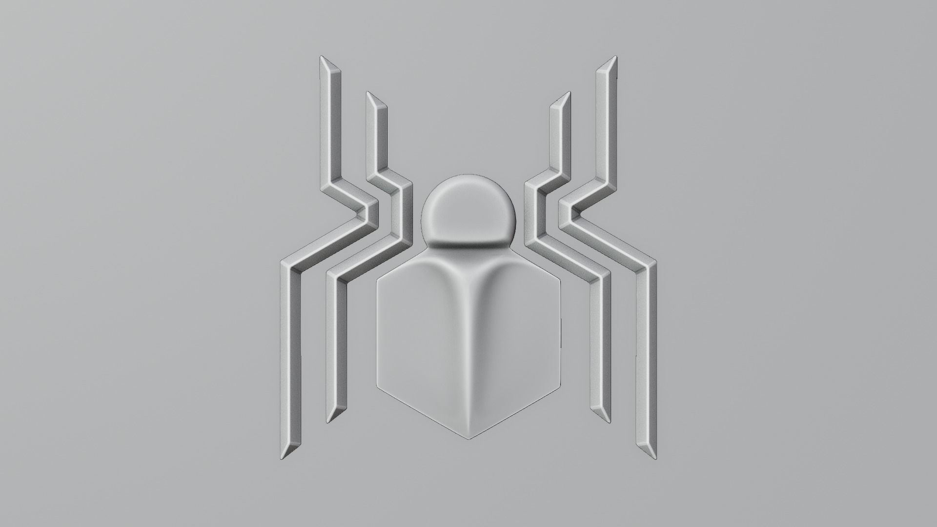Inspired Spider Emblem - Realistic Superhero 3D Model 3D model_3