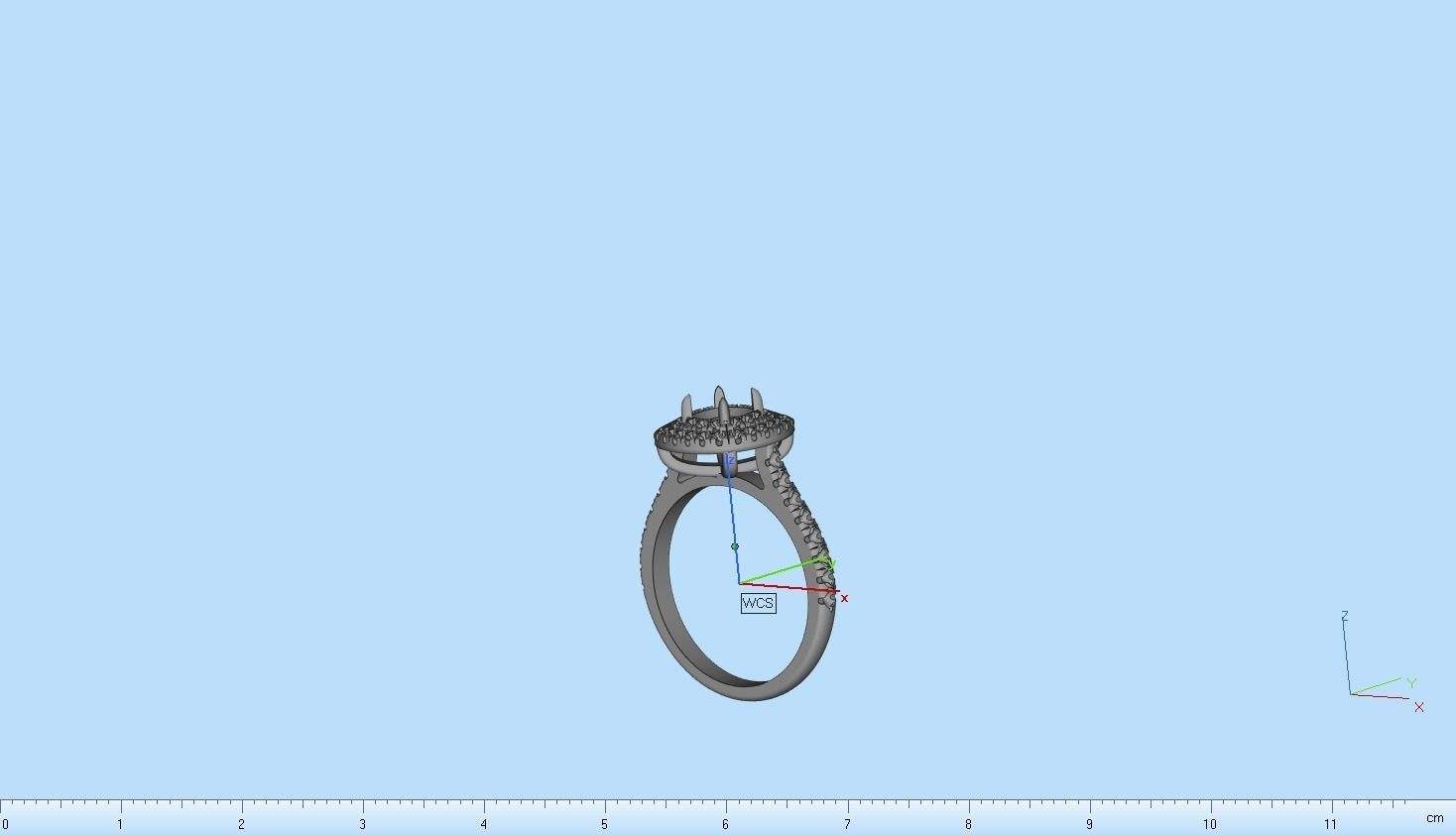 Cushion halo ring model 632 3D print model_11