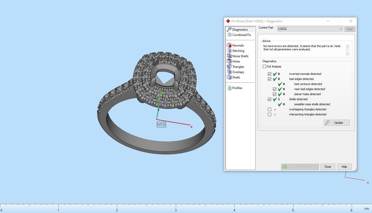 Cushion halo ring model 632 3D print model_5