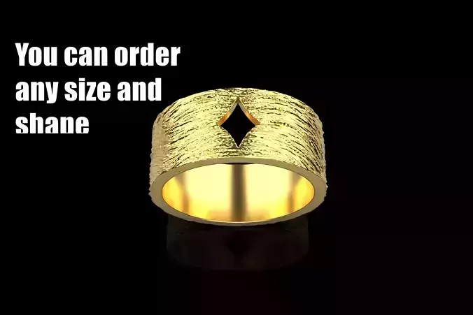 Card diamonds ring model 633