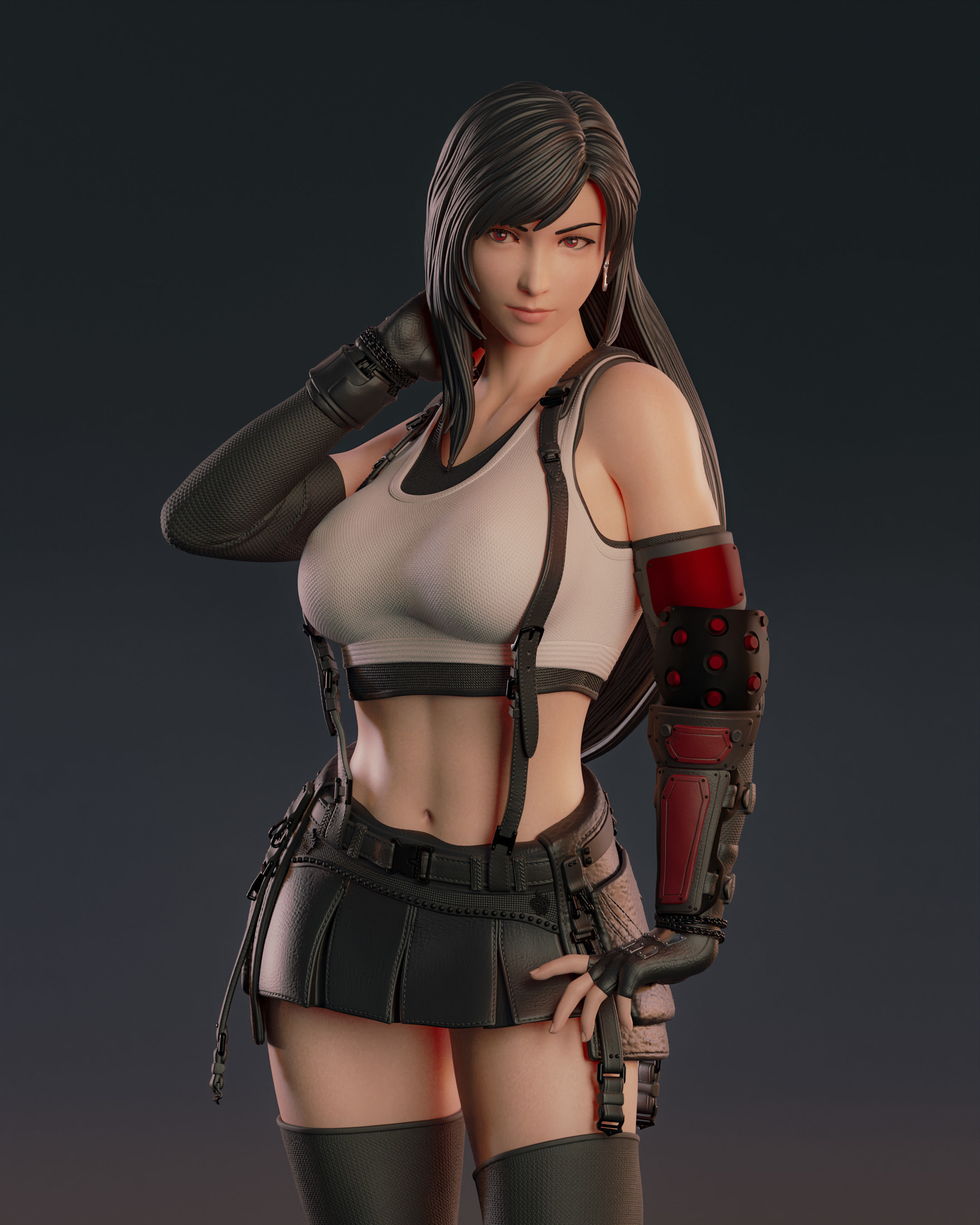Tifa Lockhart 3D print model_14