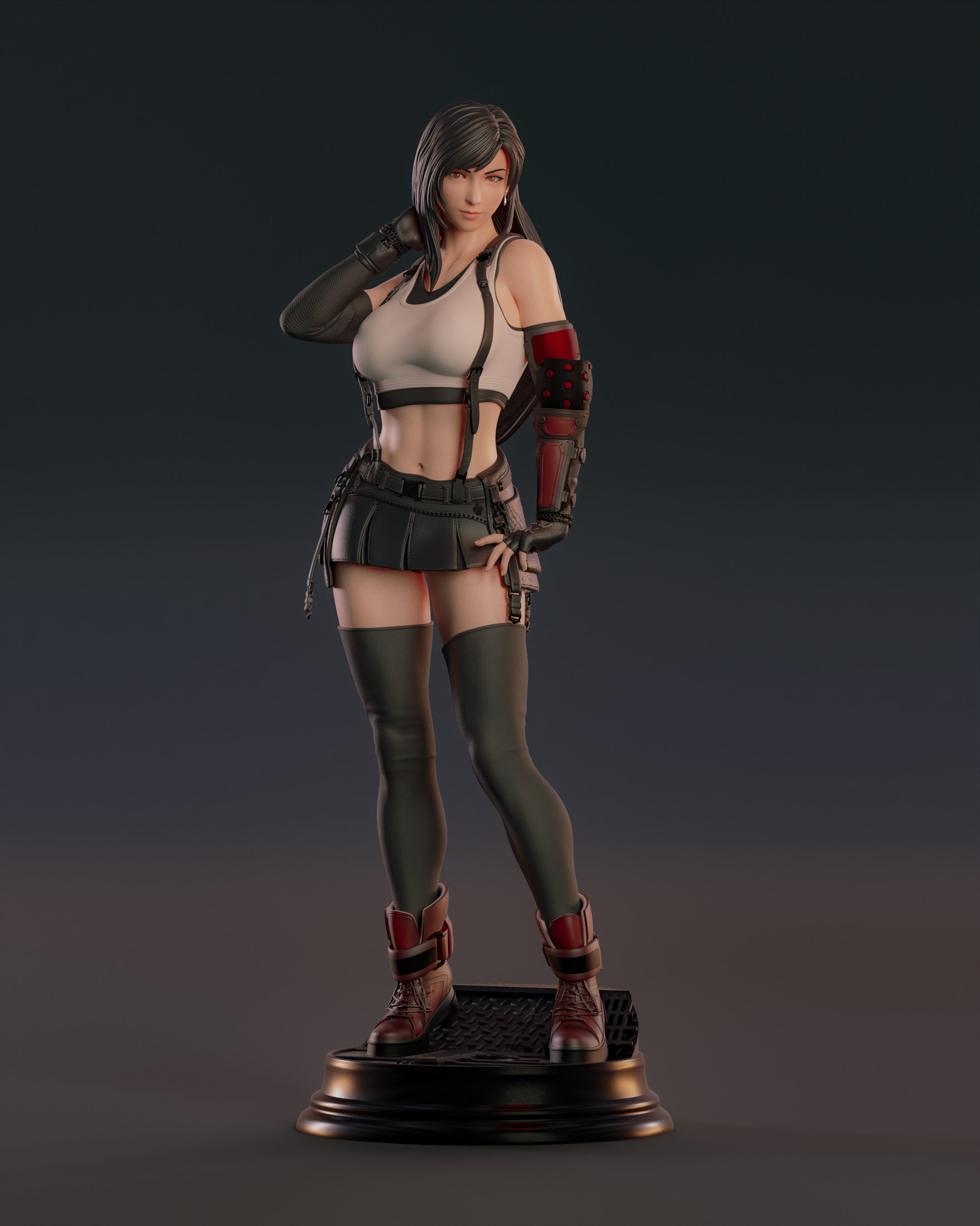 Tifa Lockhart 3D print model_17