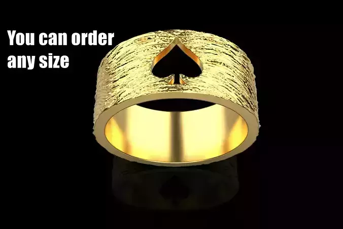 Card spades ring model 634