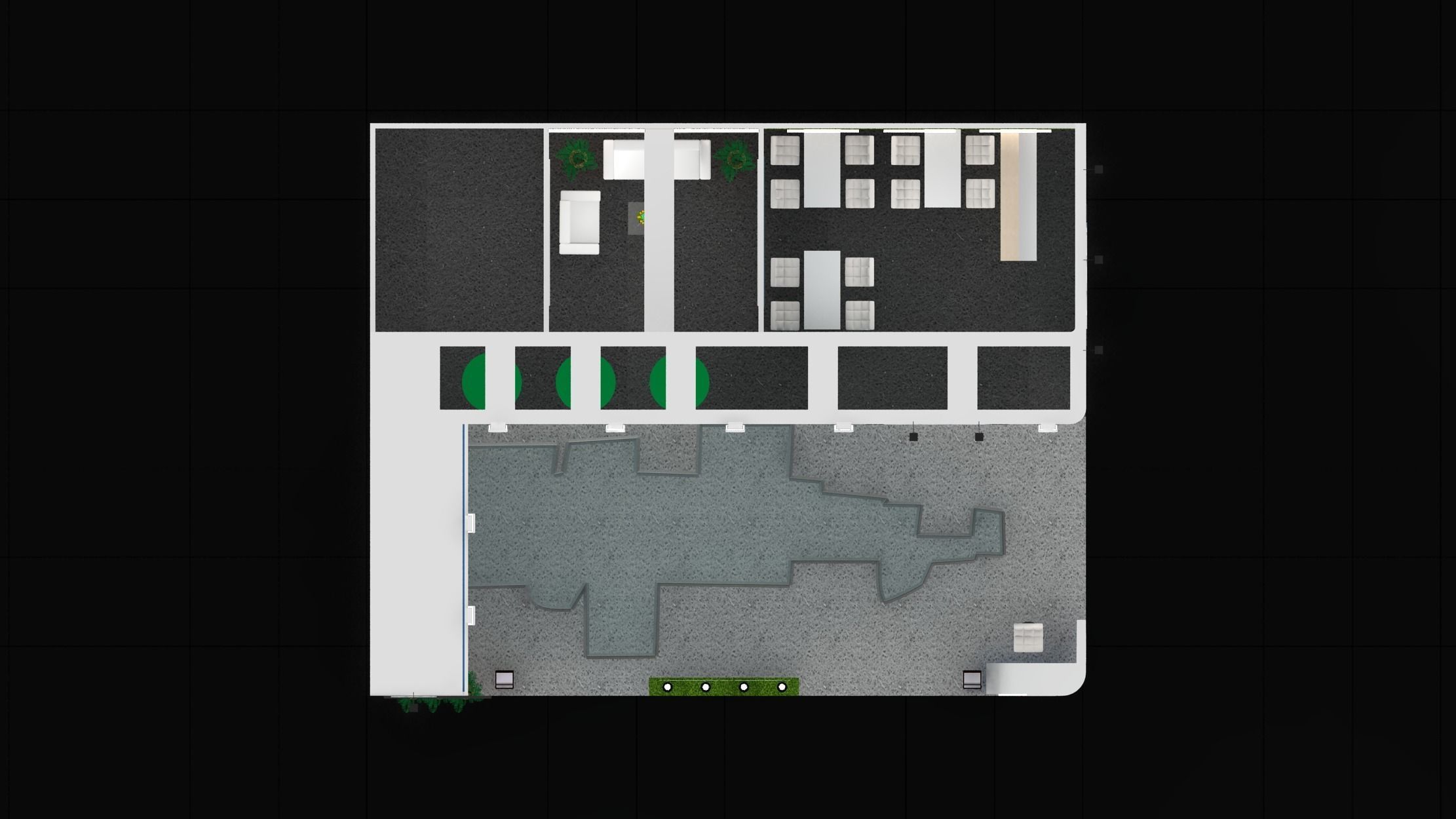 10 x 8 2side open exhibition stand  stall 3ds max 2011 Low-poly 3D model_9