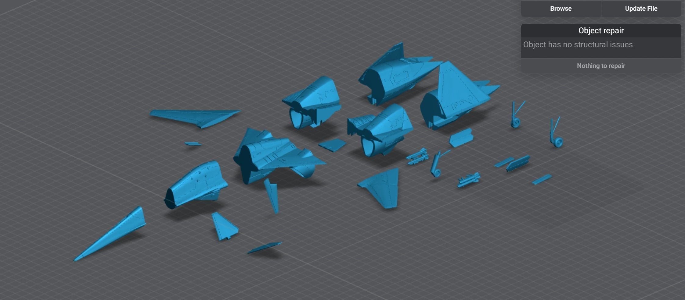 ADF Falken scale model 3D print model_6