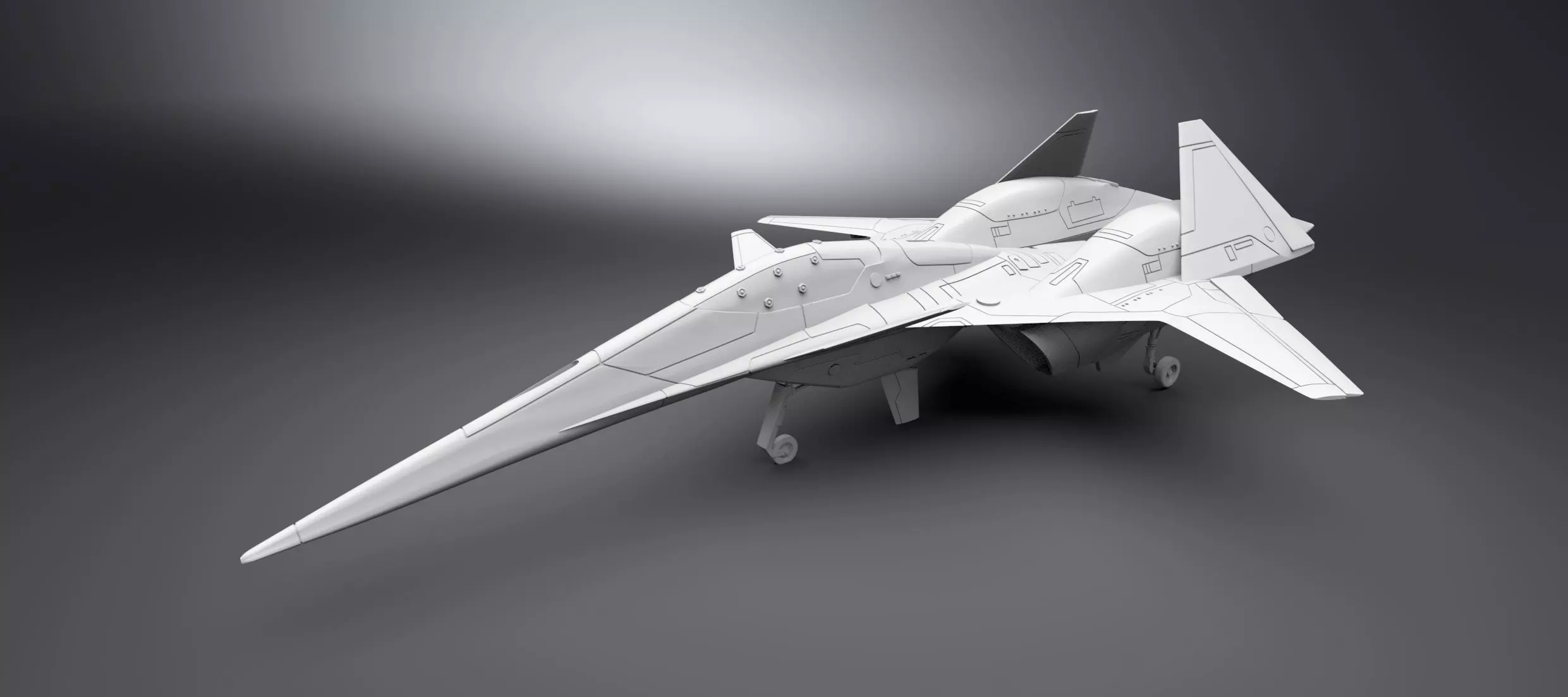 ADF Falken scale model 3D print model_0