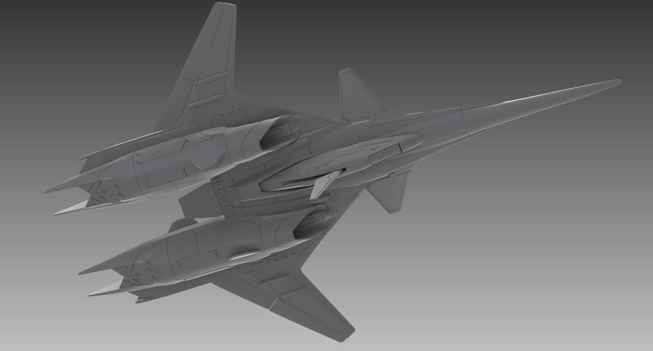 ADF Falken scale model 3D print model_5
