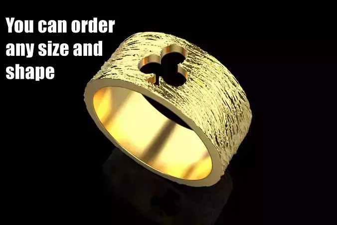 Card Clubs ring  model 635 3D print model
