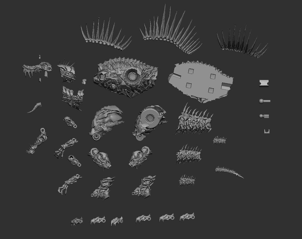 Scorn from Transformers movie 3D print model_6