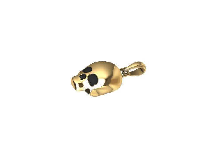  Skull Amulet  Amuleto de Caveira 3D print model_1