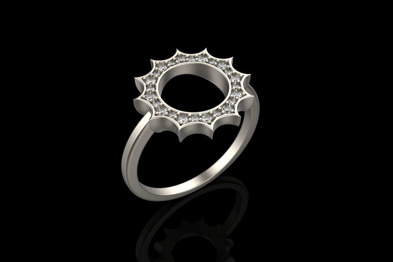 Sun ring model 626 3D print model_24