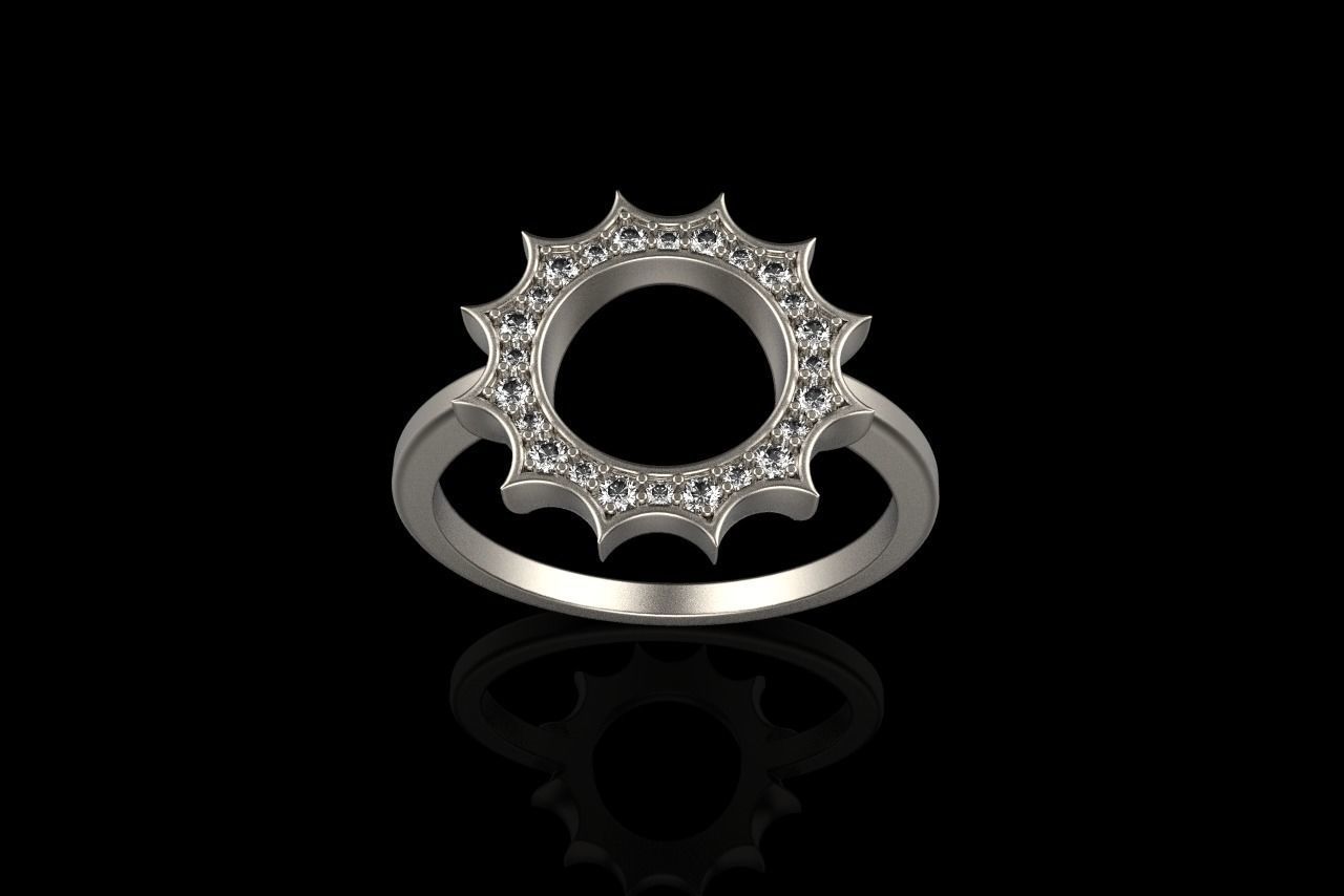 Sun ring model 626 3D print model_11