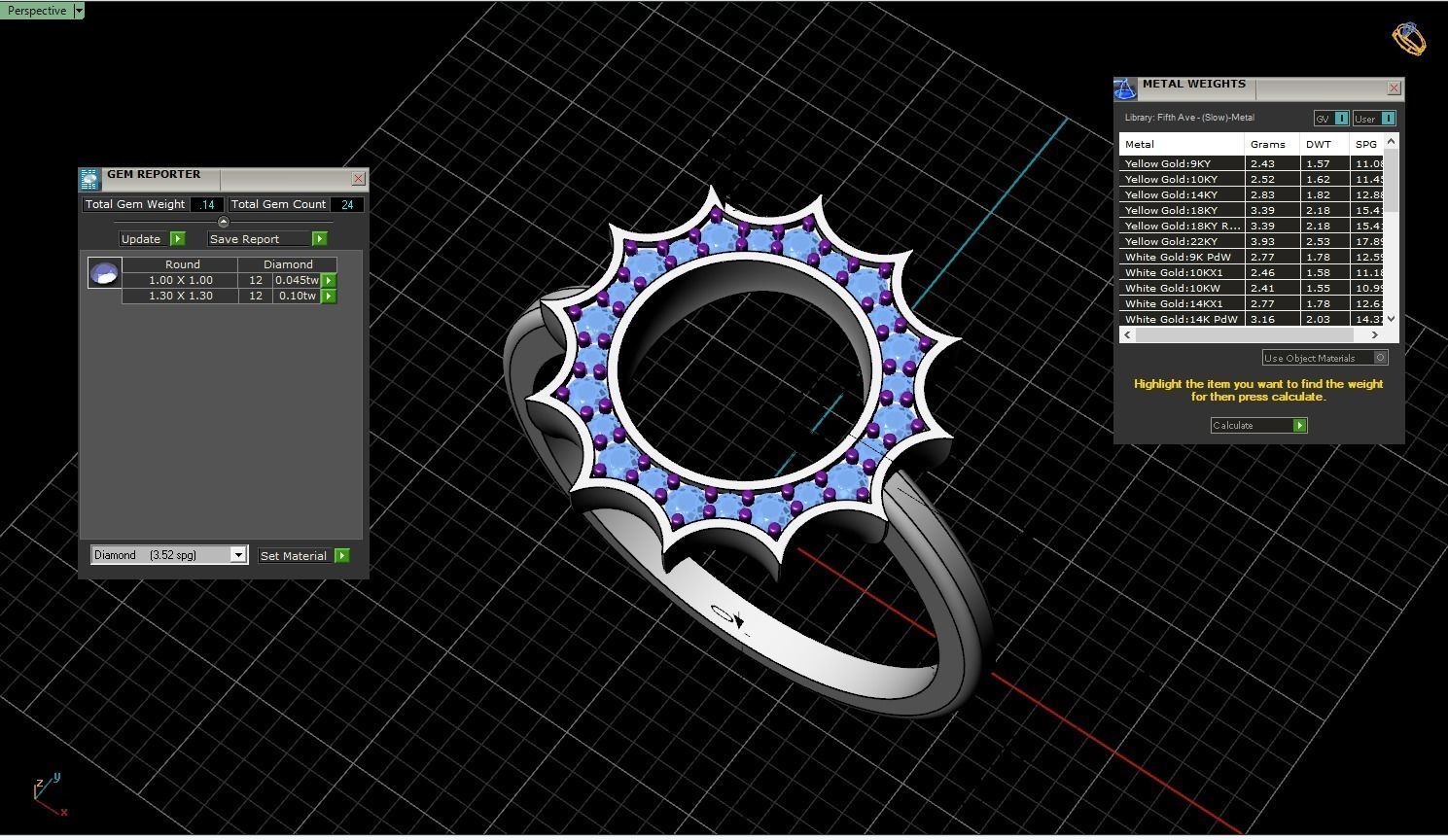 Sun ring model 626 3D print model_1