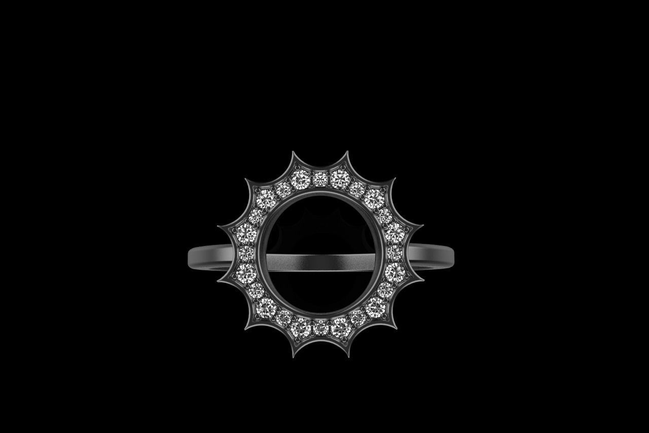 Sun ring model 626 3D print model_17