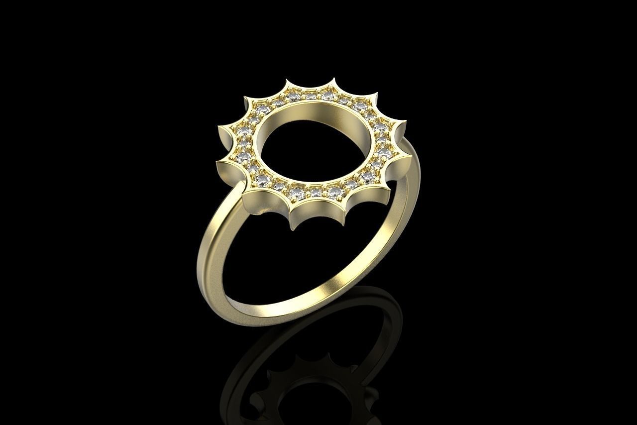 Sun ring model 626 3D print model_23