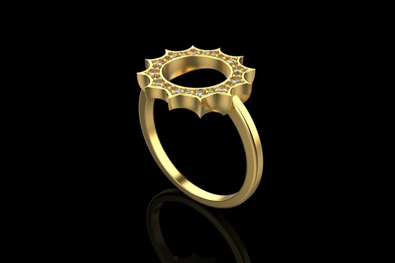 Sun ring model 626 3D print model_35