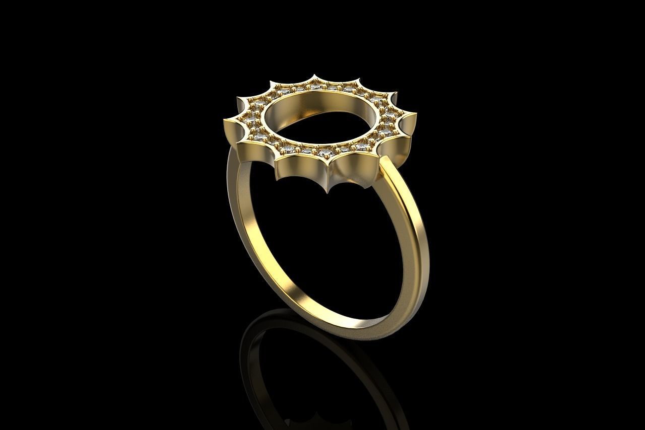 Sun ring model 626 3D print model_29