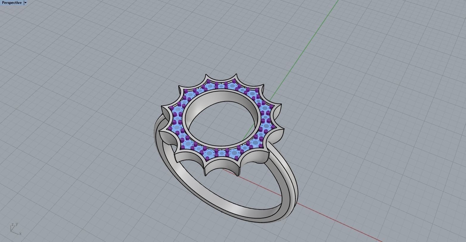 Sun ring model 626 3D print model_7