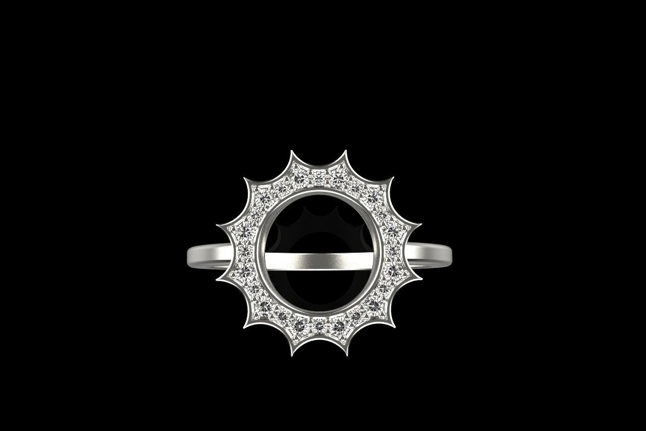 Sun ring model 626 3D print model_16