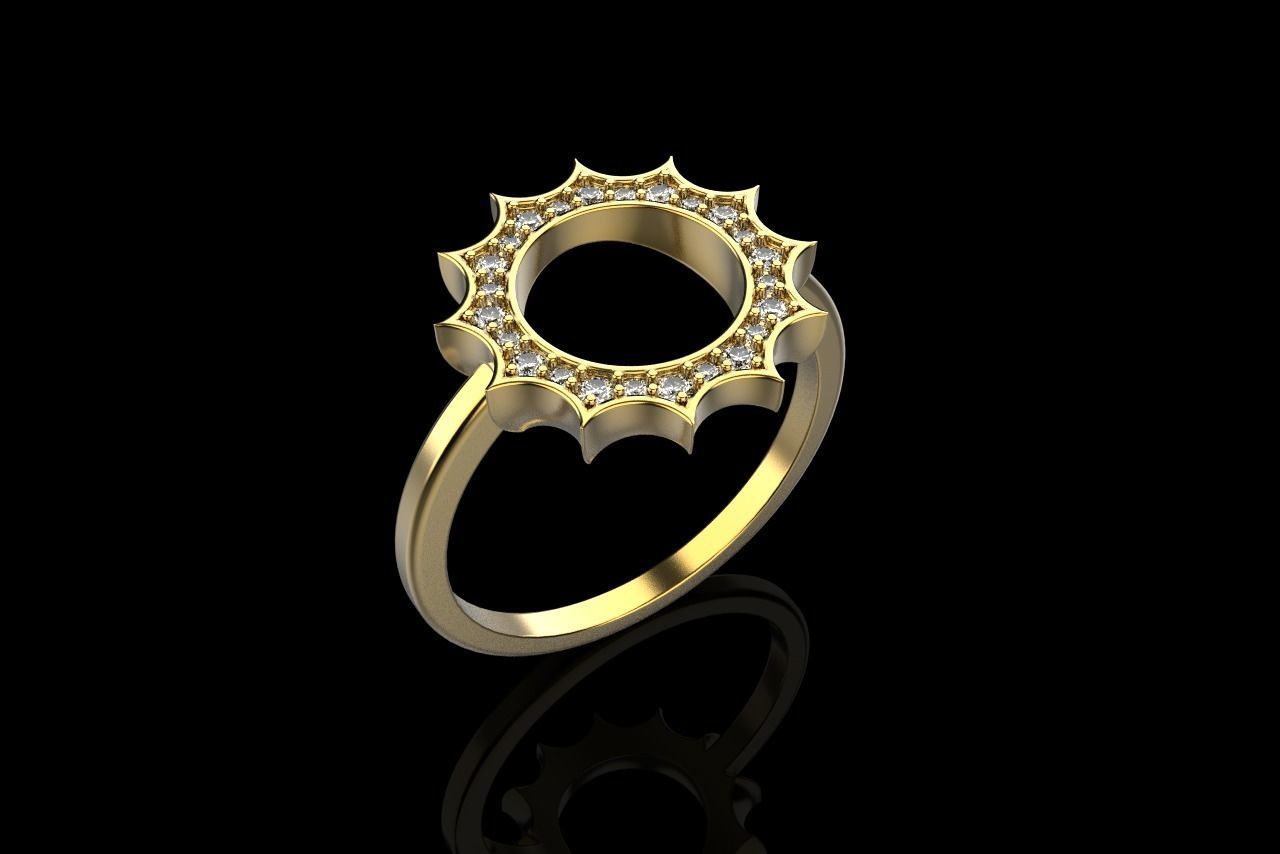 Sun ring model 626 3D print model_28