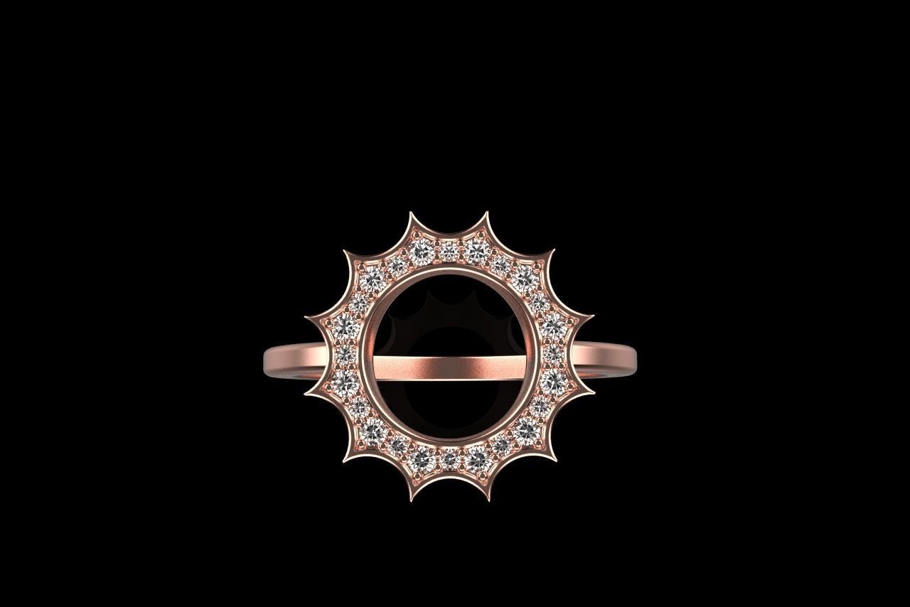 Sun ring model 626 3D print model_18