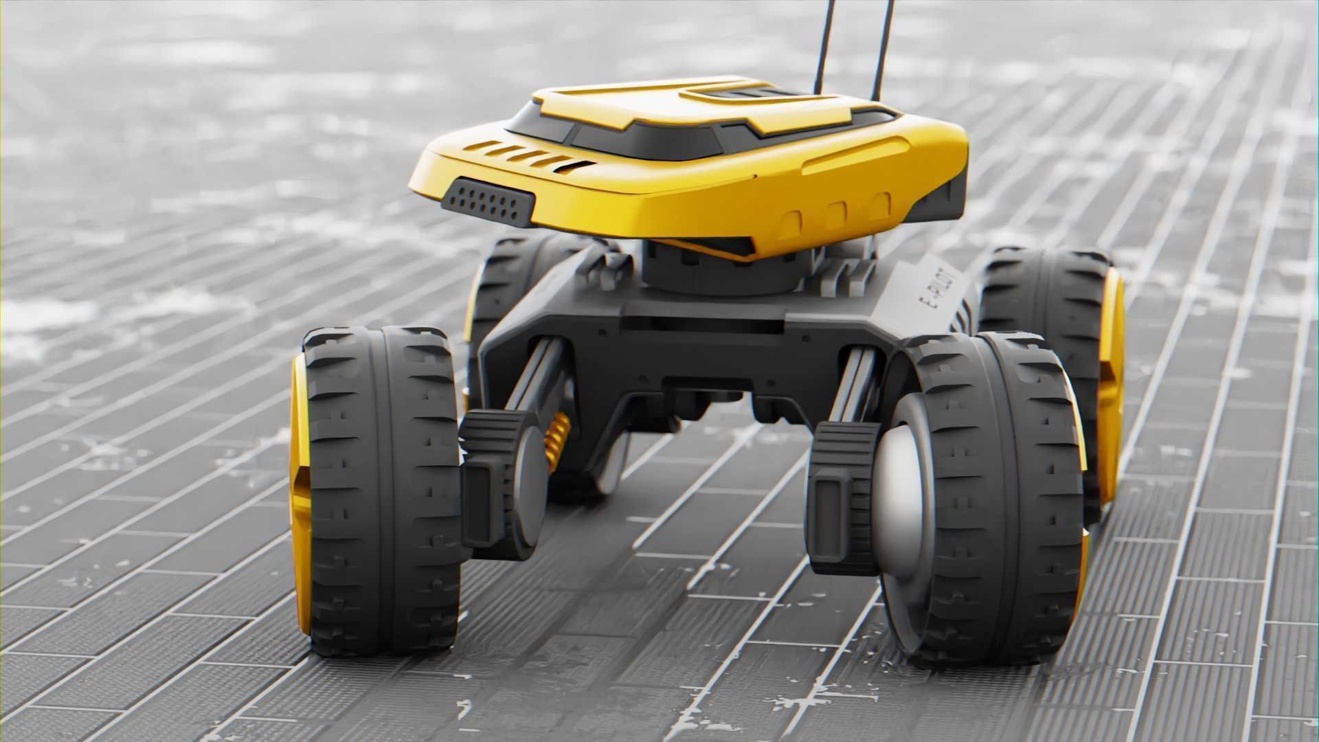 MOON LANDER E-2000 Free 3D model_27