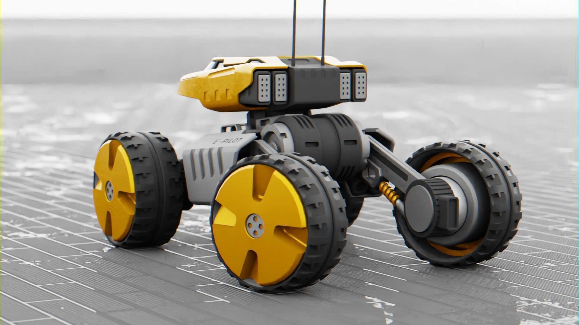 MOON LANDER E-2000 Free 3D model_14