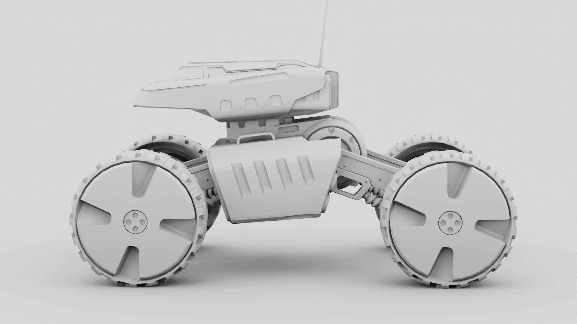 MOON LANDER E-2000 Free 3D model_29