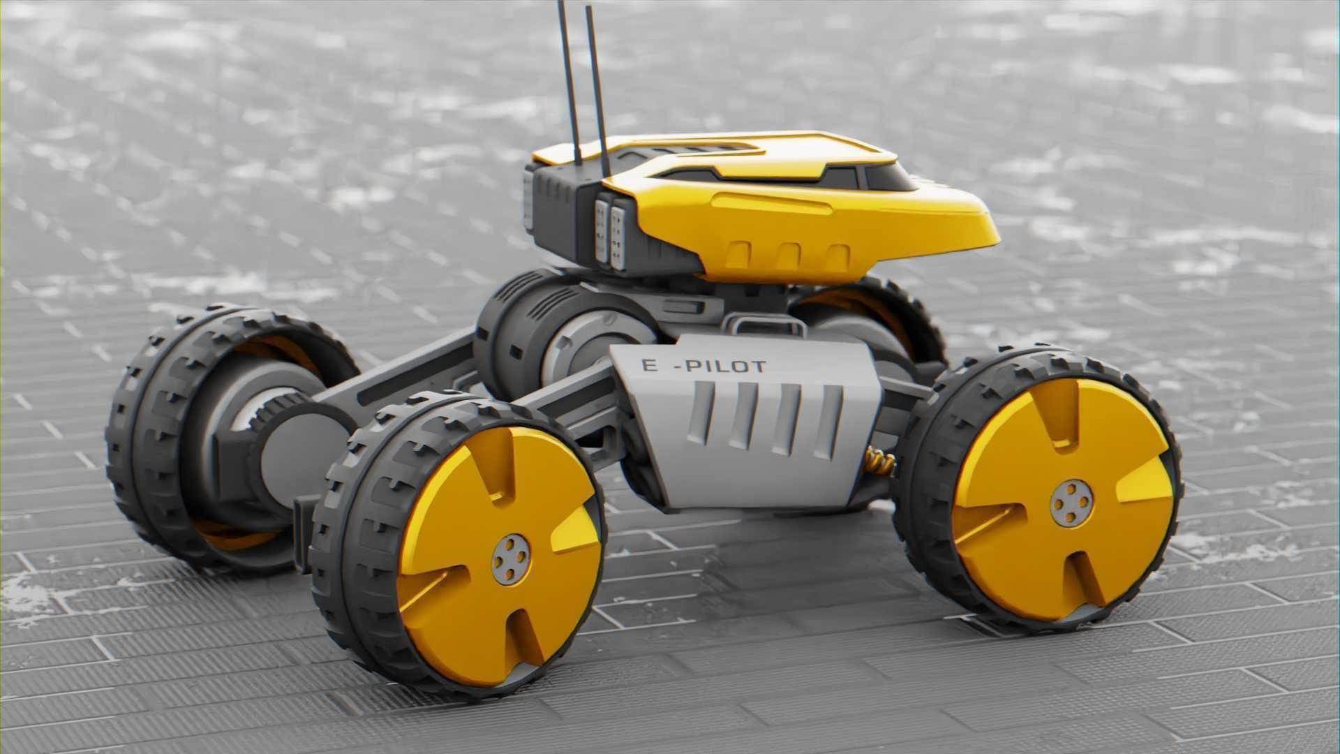 MOON LANDER E-2000 Free 3D model_21