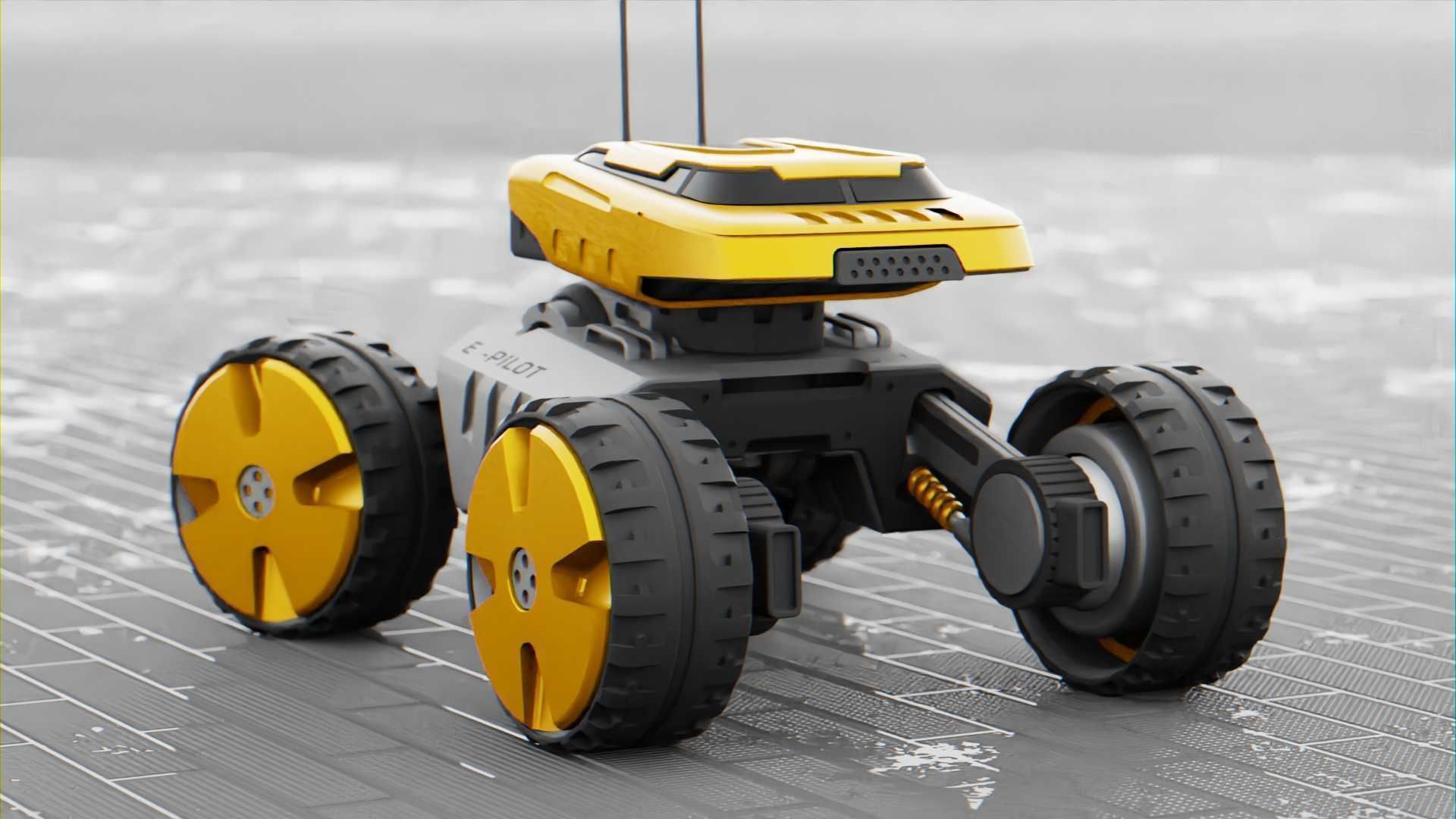 MOON LANDER E-2000 Free 3D model_22