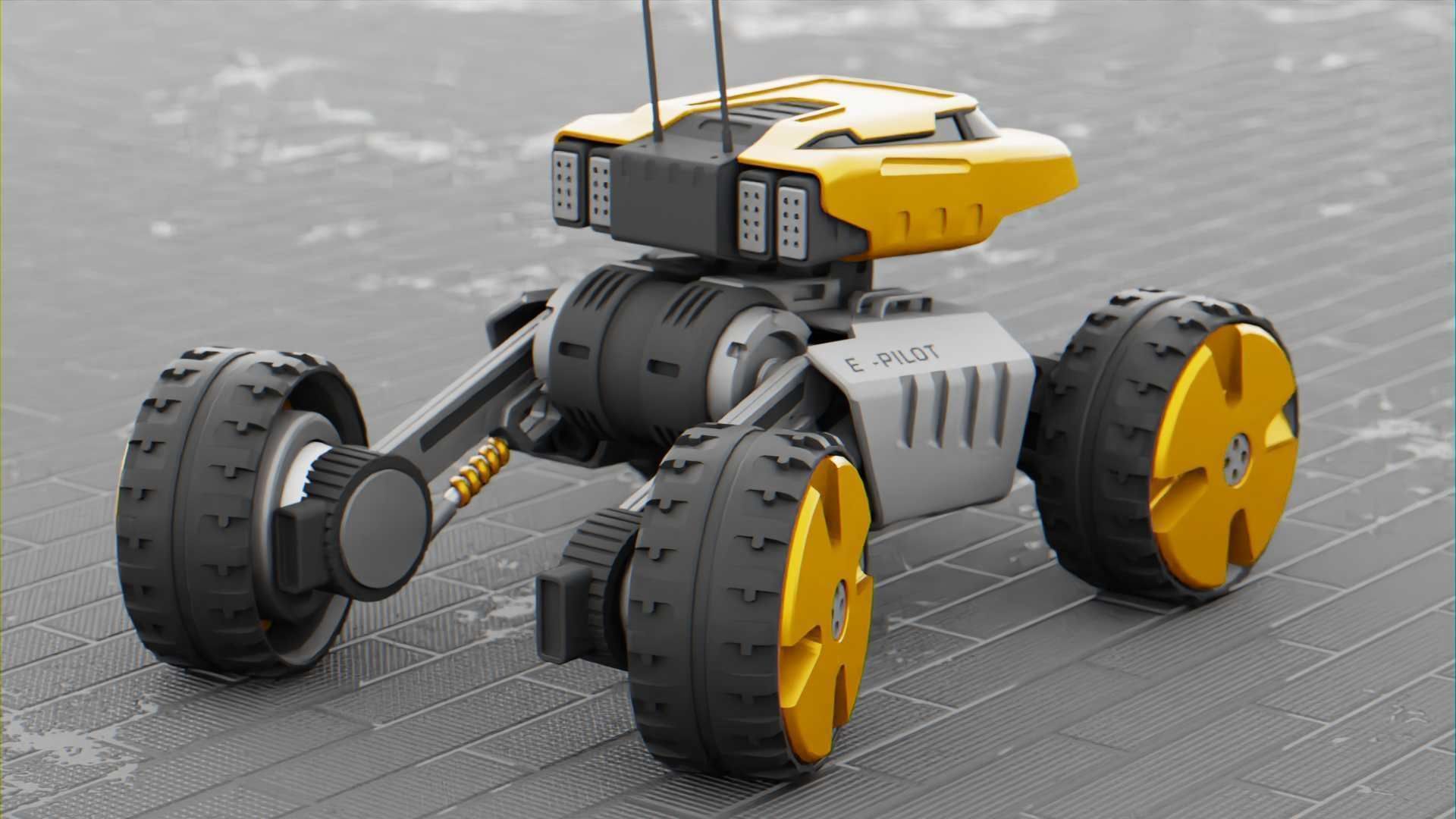 MOON LANDER E-2000 Free 3D model_19