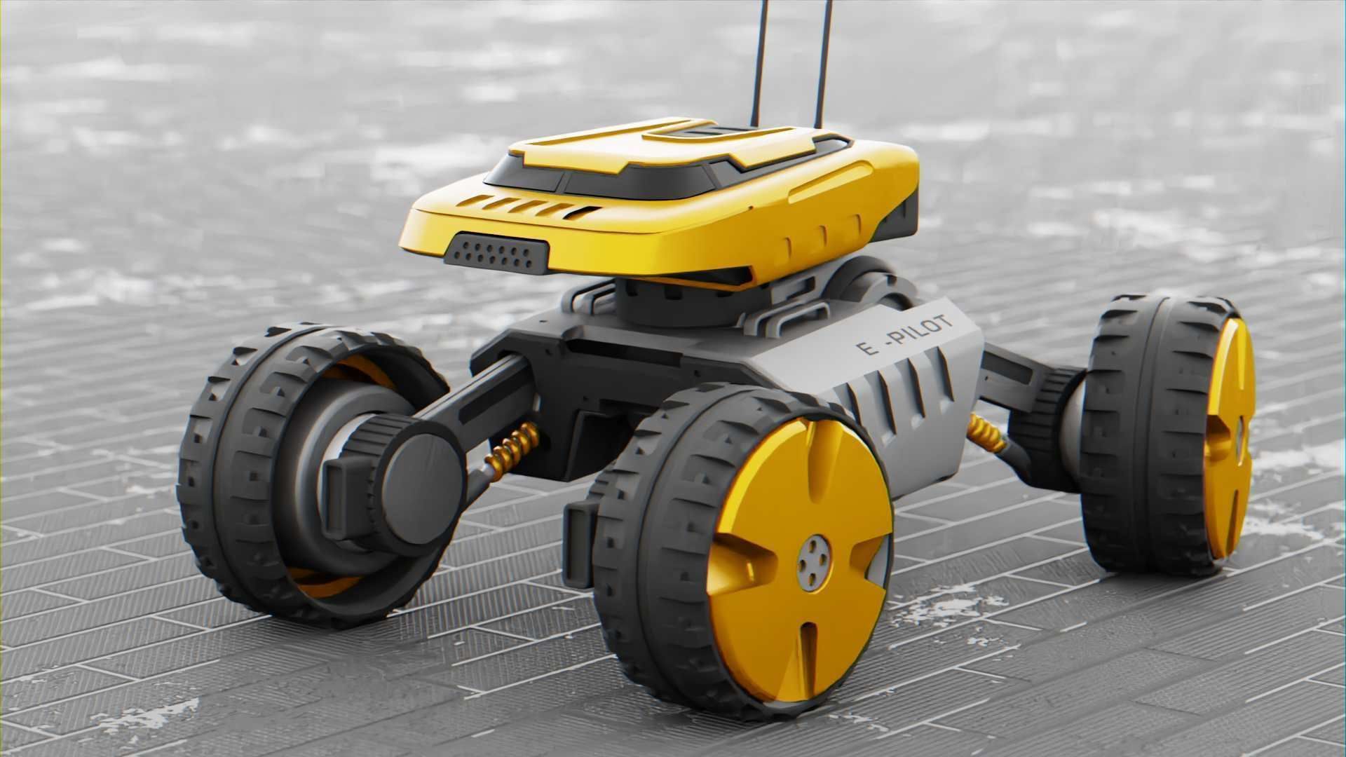 MOON LANDER E-2000 Free 3D model_2