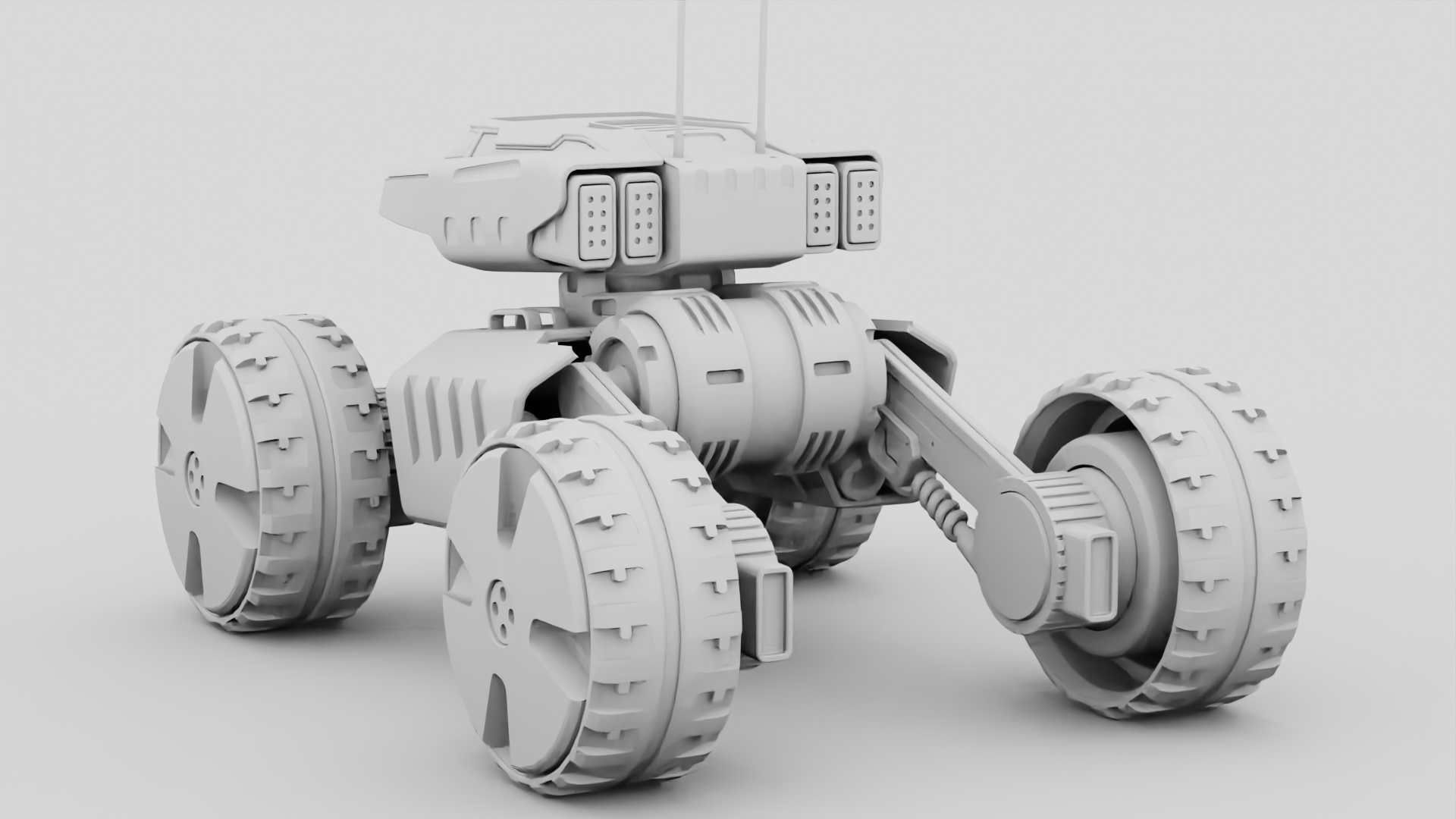 MOON LANDER E-2000 Free 3D model_30