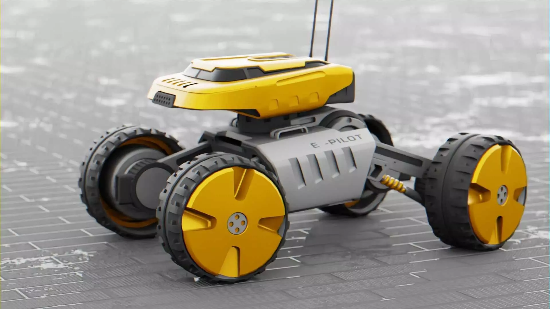 MOON LANDER E-2000 Free 3D model_0