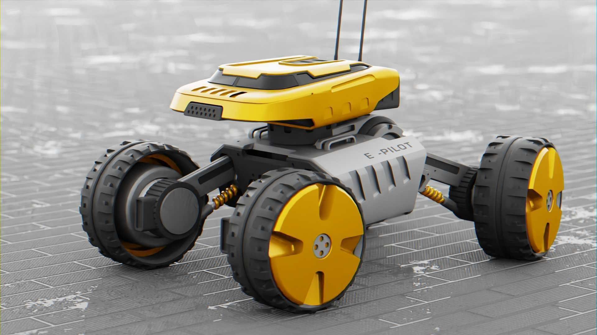 MOON LANDER E-2000 Free 3D model_3