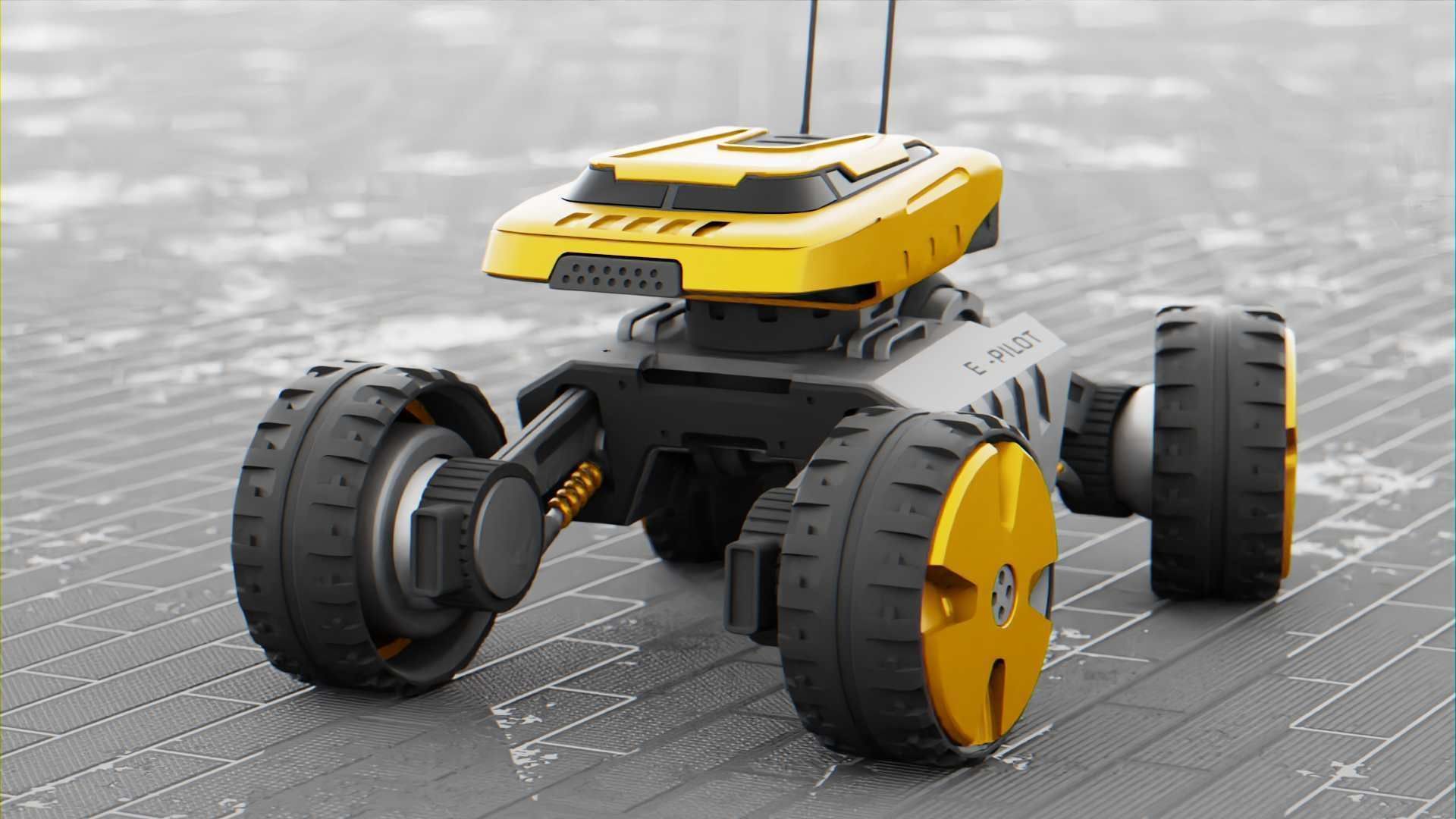 MOON LANDER E-2000 Free 3D model_1