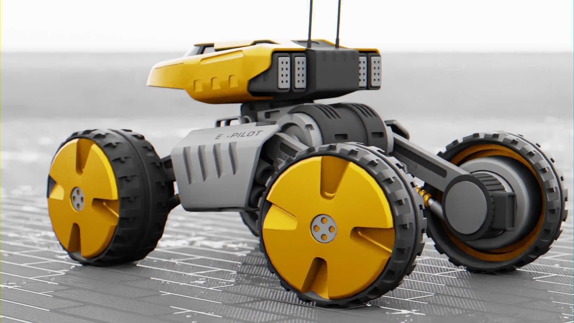 MOON LANDER E-2000 Free 3D model_13