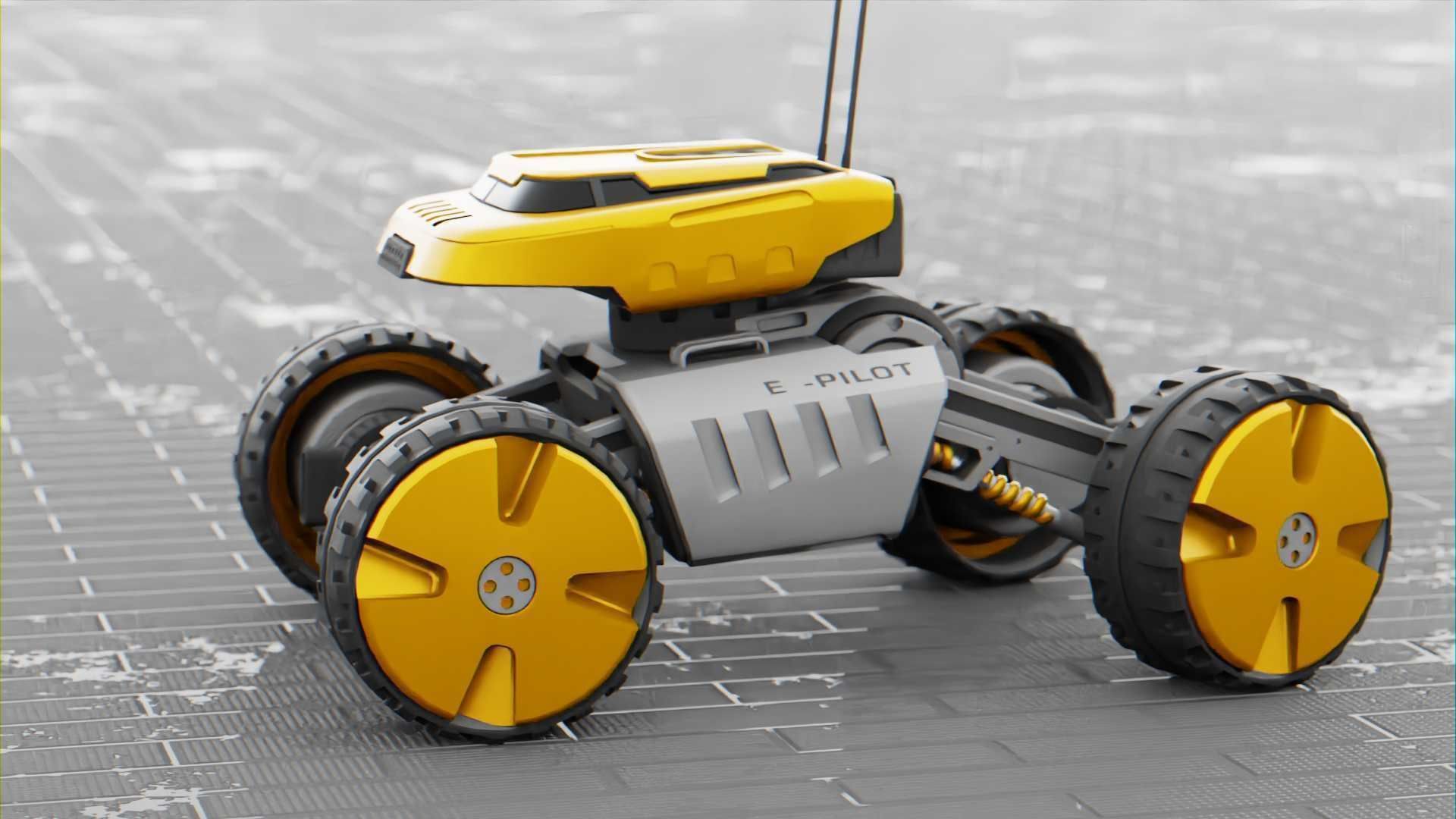 MOON LANDER E-2000 Free 3D model_7