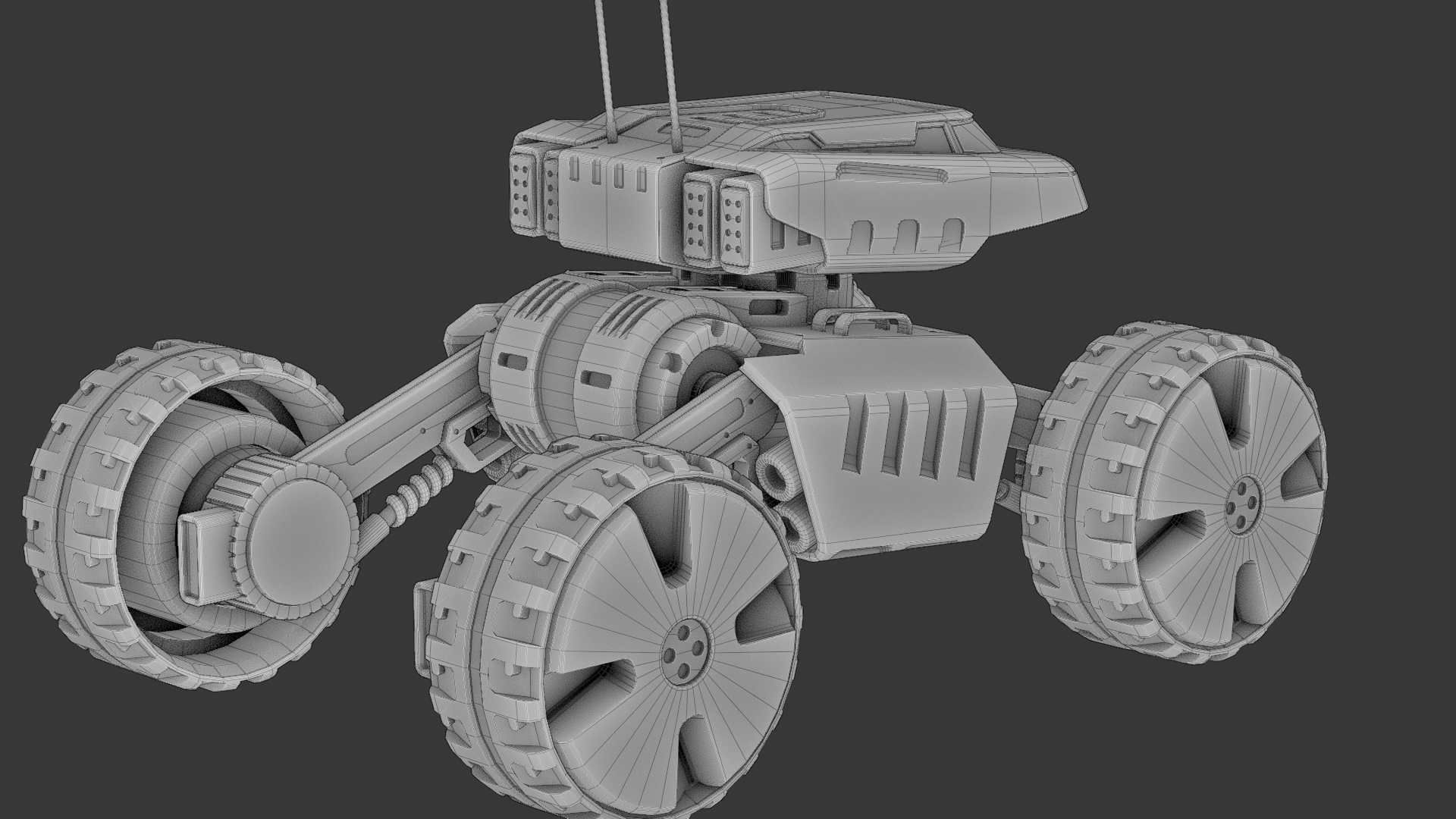 MOON LANDER E-2000 Free 3D model_34