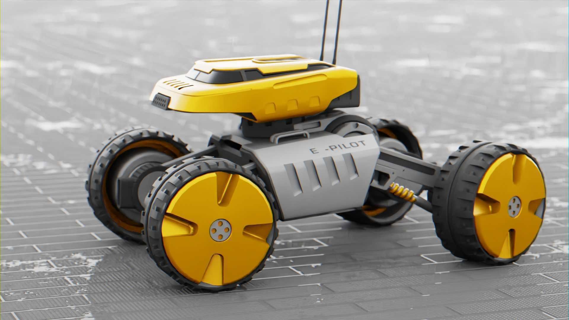 MOON LANDER E-2000 Free 3D model_6