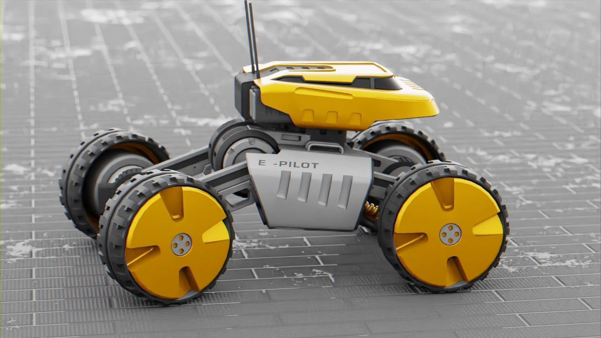 MOON LANDER E-2000 Free 3D model_23