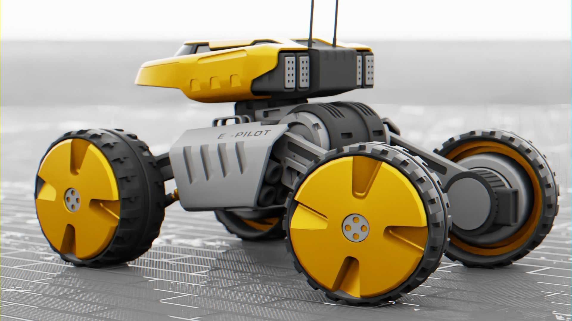 MOON LANDER E-2000 Free 3D model_12