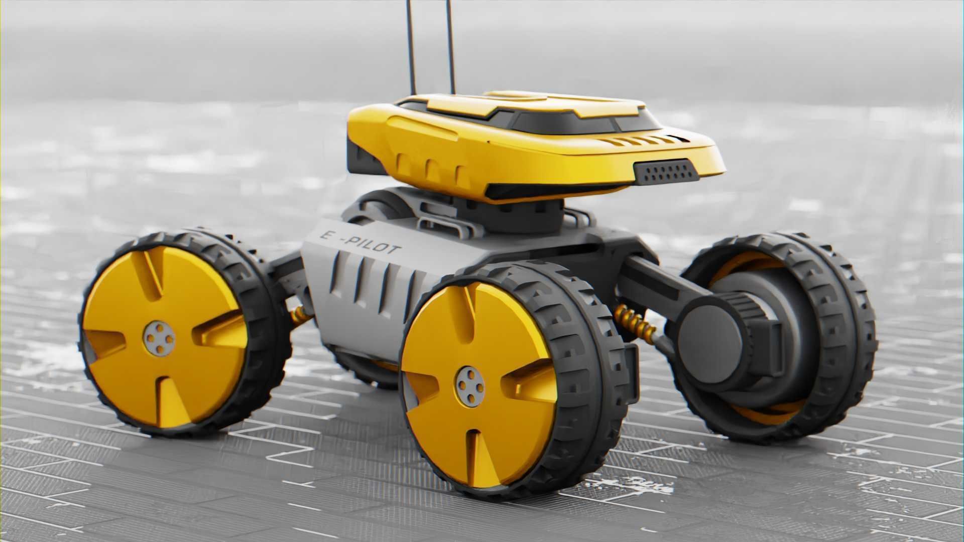 MOON LANDER E-2000 Free 3D model_11