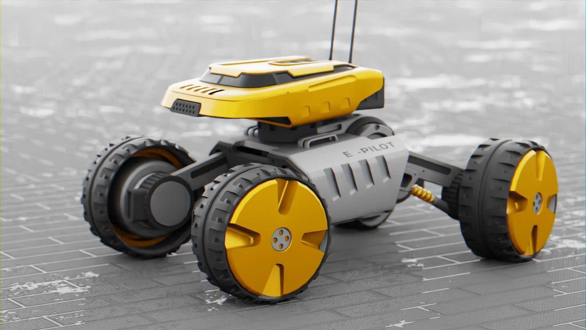 MOON LANDER E-2000 Free 3D model_4