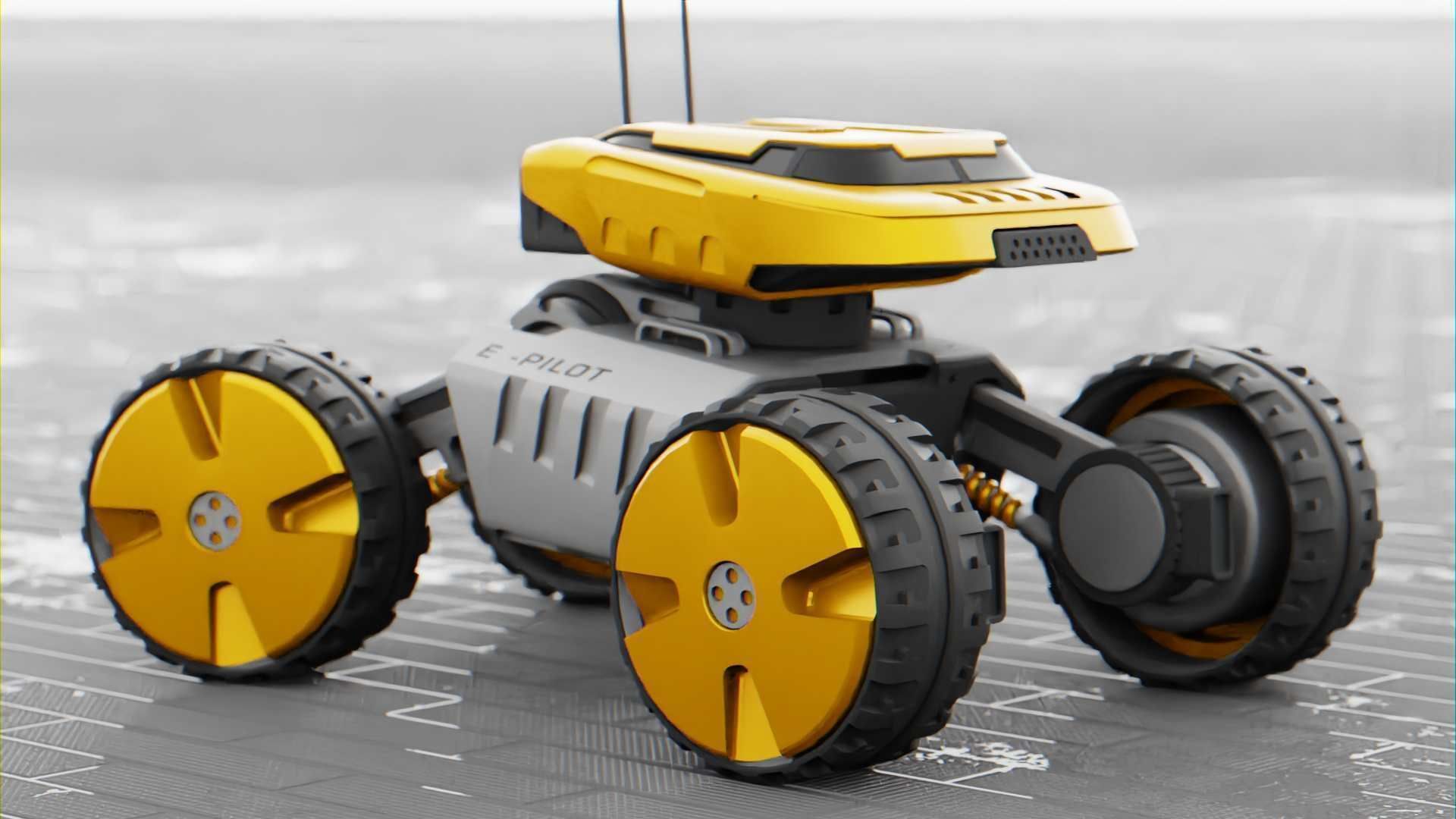 MOON LANDER E-2000 Free 3D model_26