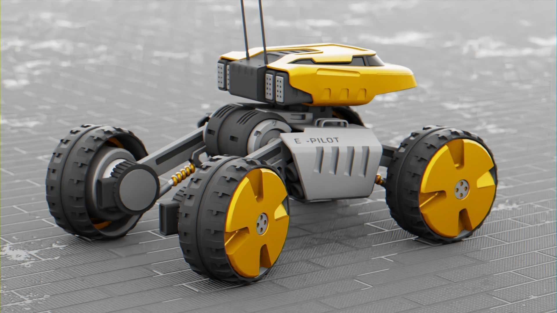 MOON LANDER E-2000 Free 3D model_20