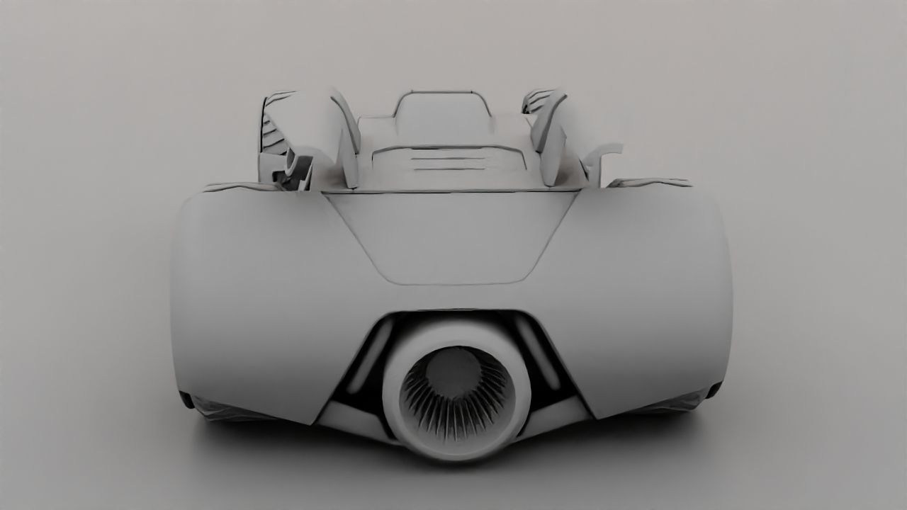 FUTURISTIC RACE CAR Free 3D model_27