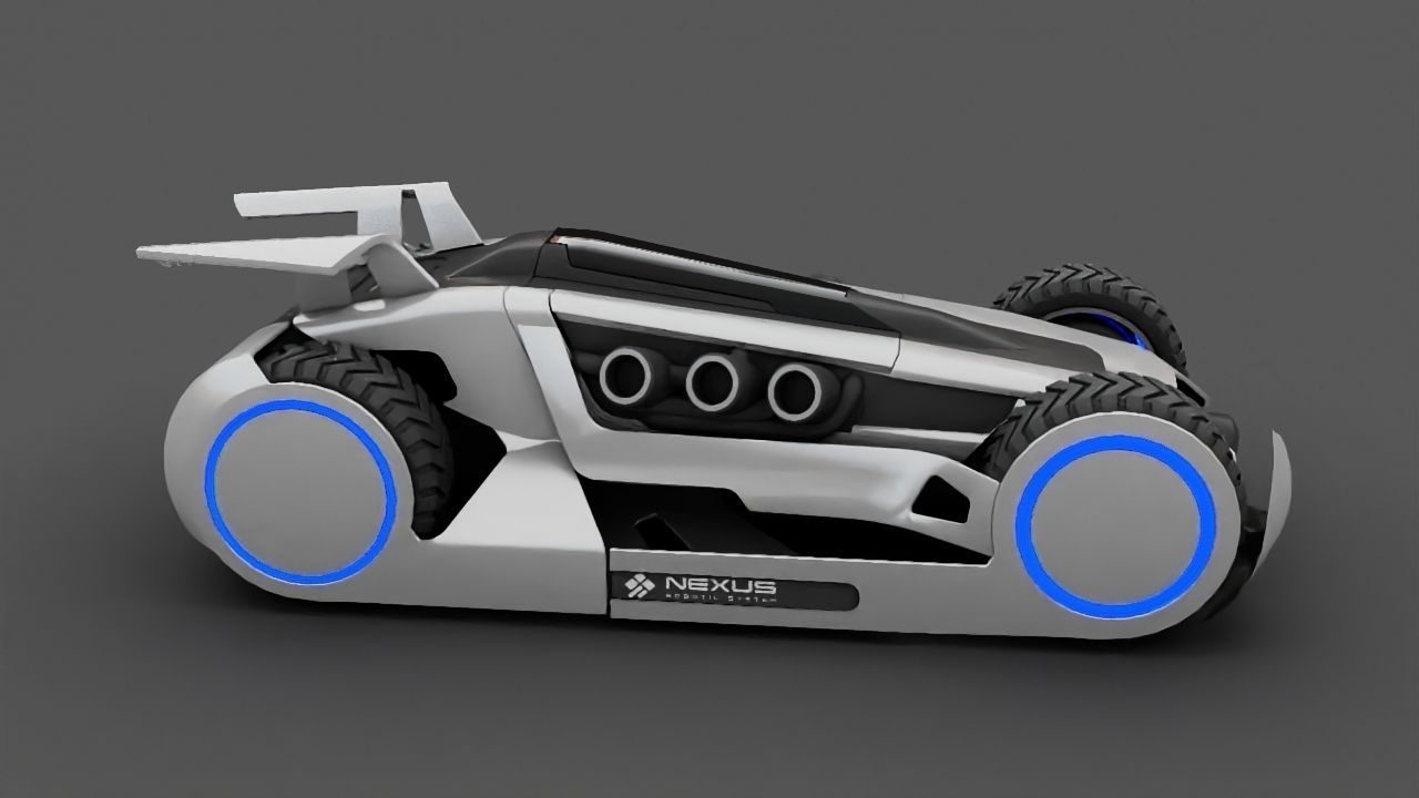 FUTURISTIC RACE CAR Free 3D model_22