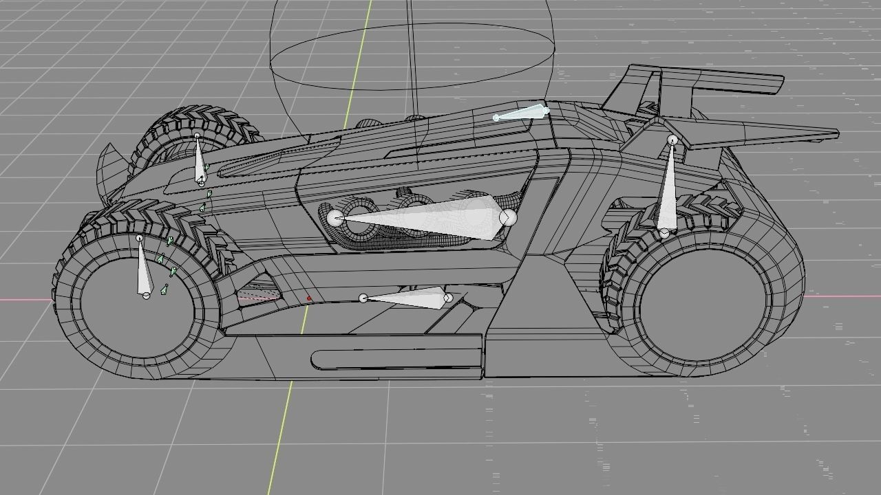 FUTURISTIC RACE CAR Free 3D model_32